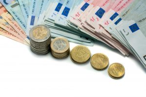 euro money paper and coins